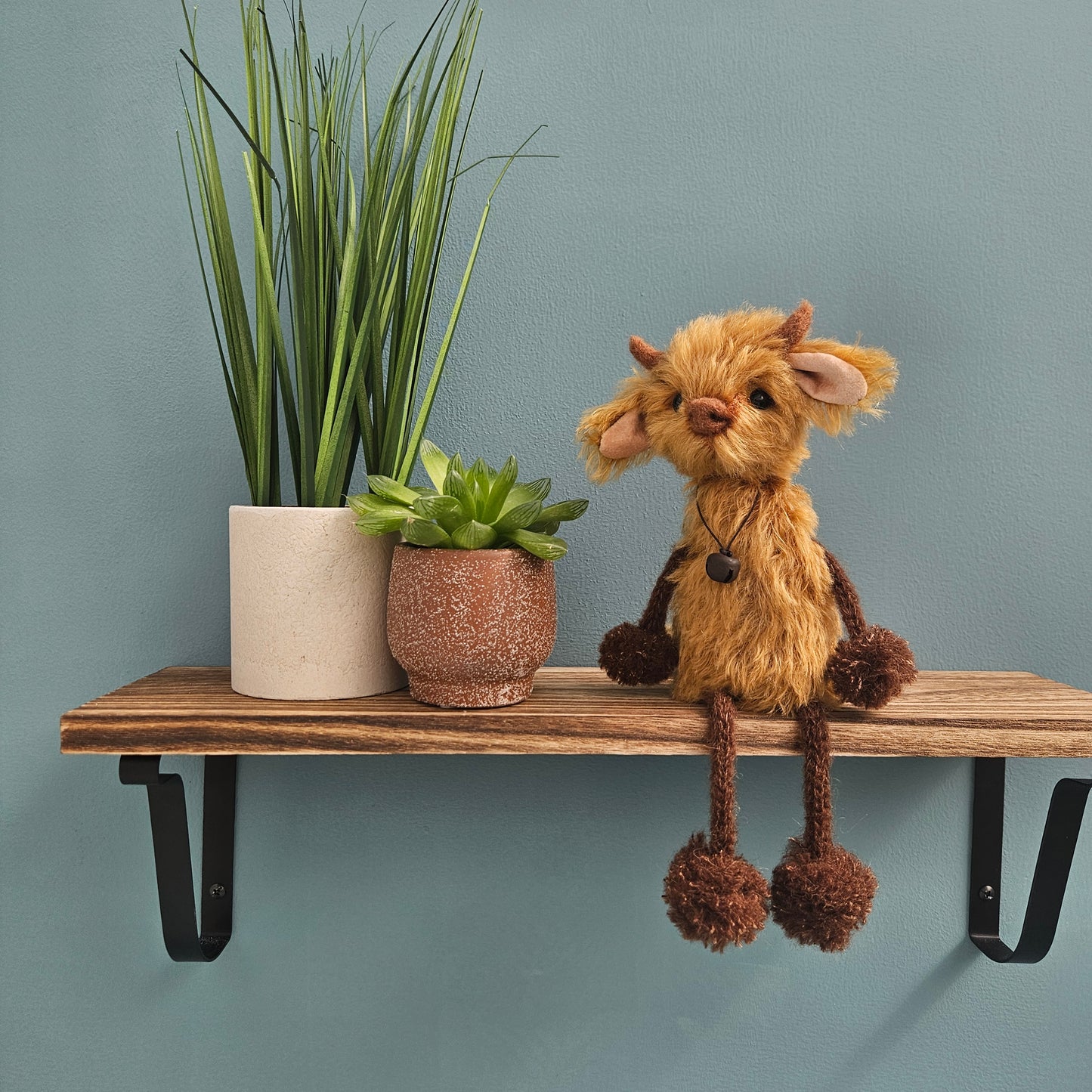 Highland Cow Shelf Sitter #1